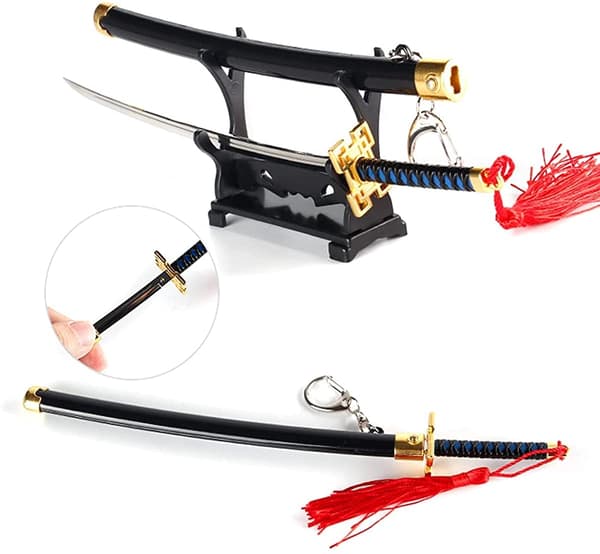[zd]Demon Slayer Svärd Mini Katana Nyckelringar Anime Figur Tanjiro För