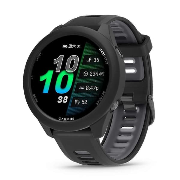 [zd]TKdaddy til Garmin Forerunner 970 urkasse blød silikone hul urrammebeskytter sort