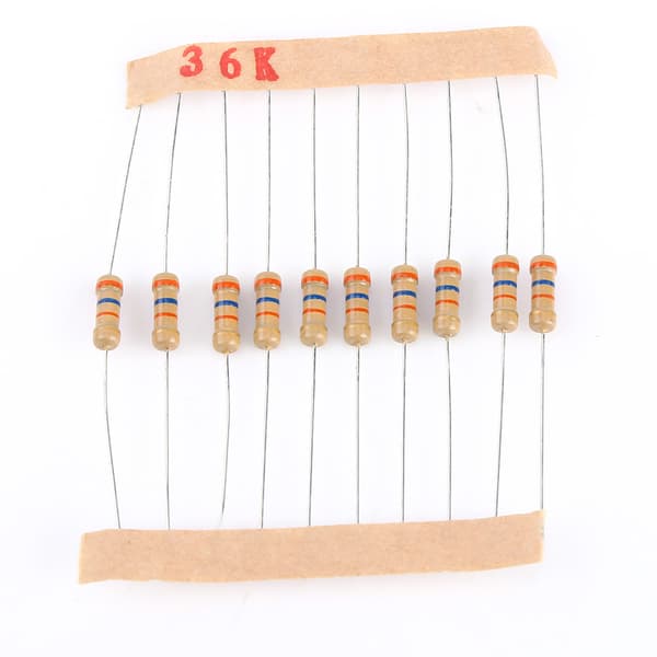[zd]1000 stk. 1/2W 1-10M ohm kulfilmsmodstande assorterede elektroniske komponenter