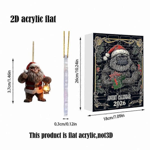 Julkalender 2026 Gorilla Daglig Nedräkning X