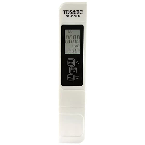 TDS-måler 4 i 1 Bassengtermometer Vanntester Digital PH-måler med Atc-funksjon TDS-verdi T Tempe Hvit