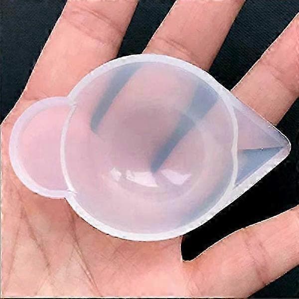 Minimätkopp för harts, 10 st silikonformdispenser transparent  white