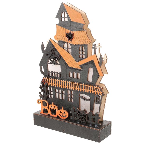 1 stk. Halloween træ hjemsøgt huspynt uden batteri (tilfældig farve)[zd]