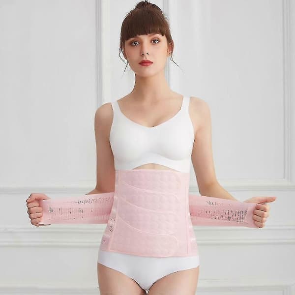 Belly Band efter förlossningen, C-sektionsmagbindare, magbindare midjetränare Pink XL