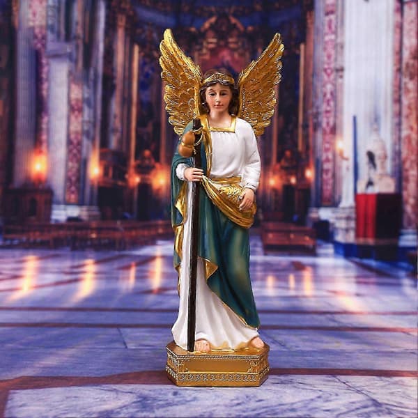 Saint Raphael-figur utsøkt design levende mønster for stue studieforsyning[zd]