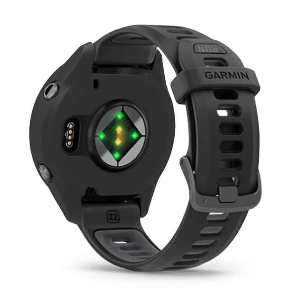 TKdaddy för Garmin Forerunner 970 klockfodral mjukt silikon ihåligt klockramsskydd svart