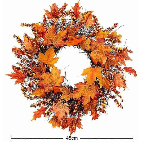 Julkrans 45cm Dörrkrans Höstsimulering Halloween Dörrkrans
