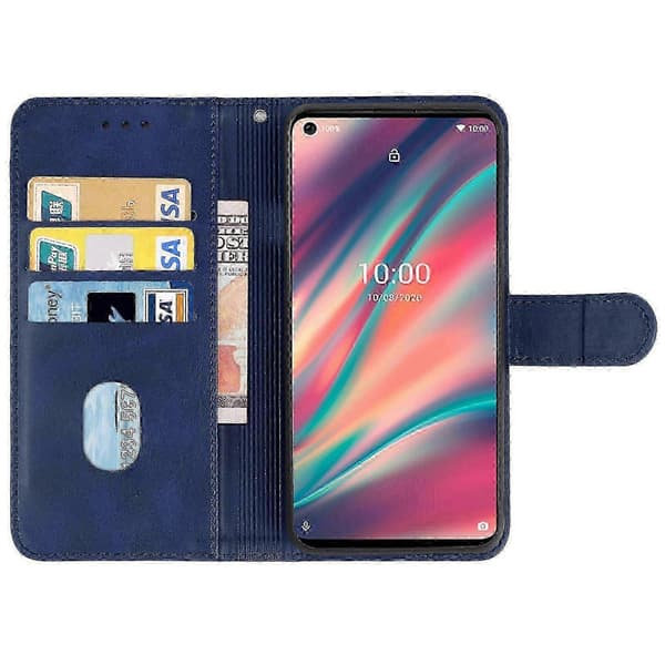Wiko View 5 Läderfodral | Premium Skyddsfodral för Wiko View 5 Smartphone Blue