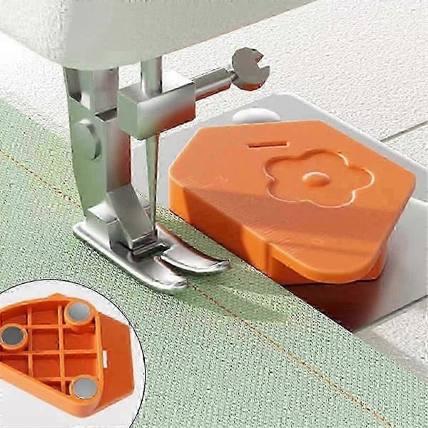 5 stk multifunksjonell magnetisk sømguide kant polygonal anti-krøll plastposisjoner for symaskintilbehør, B