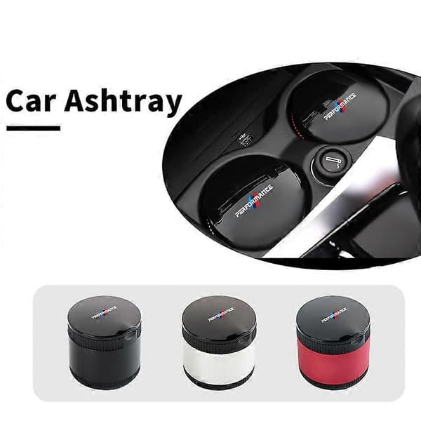 Askkoppar 1PC Bilinredning Bärbar LED Rök Askkopp Cigarett Askhållare För BMW E90 E60 E46 E39 F30 F10 E87 X3 X4 X5 X1 G30 Red