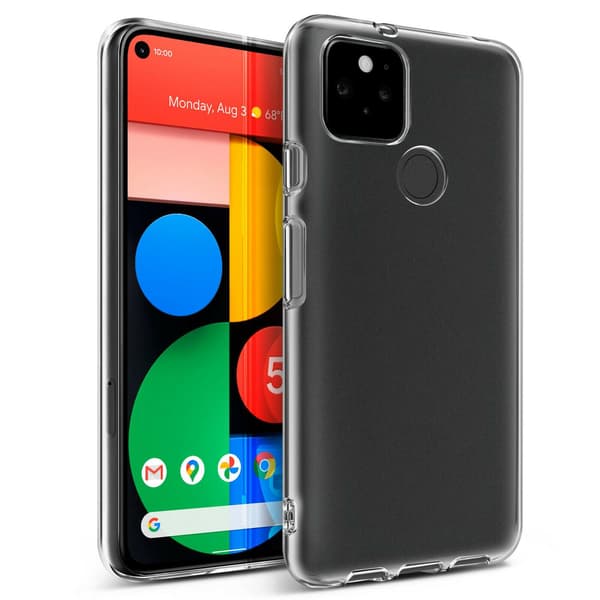 [zd]Google Pixel 5 Läpinäkyvä pehmeä TPU-kuori Transparent transparent