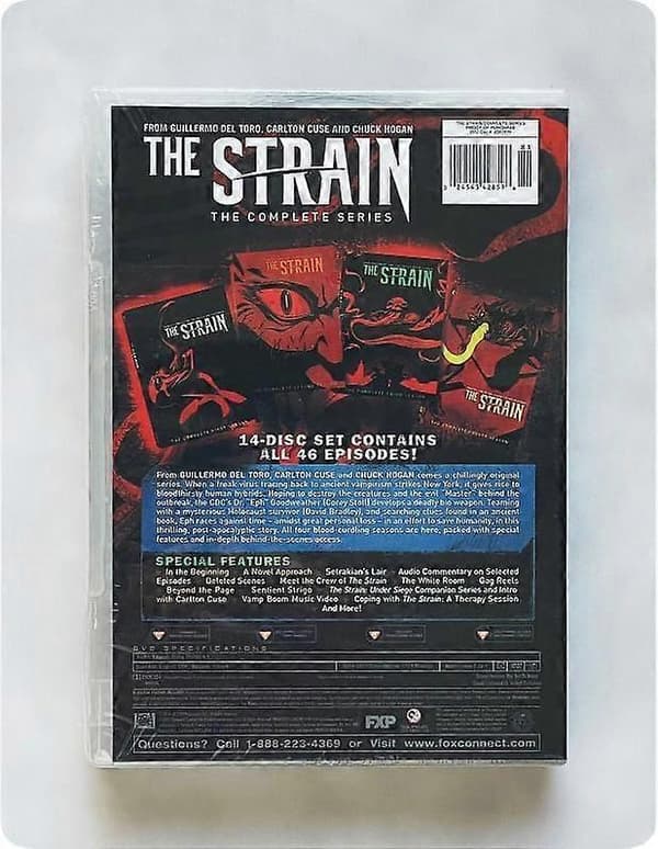 The Strain: The Complete Series Sesong 1-4 (DVD, 14-Disc Box Set) engelsk versjon
