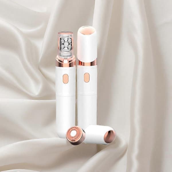 2026 Nyeste 3.0 Trådløs Ansigtsepilator og Øjenbrynstrimmer - 2-i-1 Epilator Pink