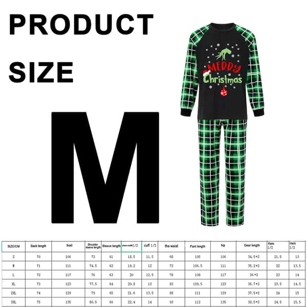 Julepyjamas Familiesæt Matchende Pyjamassæt Julepyjamas Nattøjssæt til Juleferie Julefest