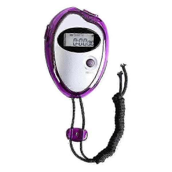 25-26 Digital Stoppeklokke Timer - Intervalltimer med Stor Skjerm Lilla f54