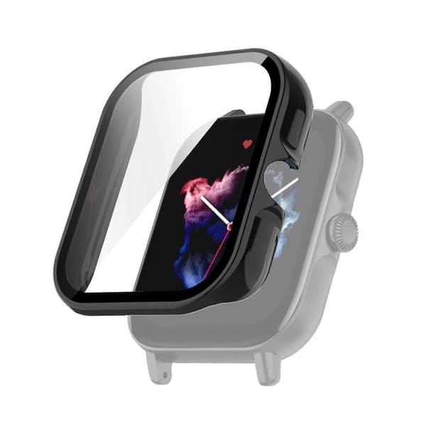 Amazfit GTS 3 PC + karkaistu lasi kellon suojakotelo Black