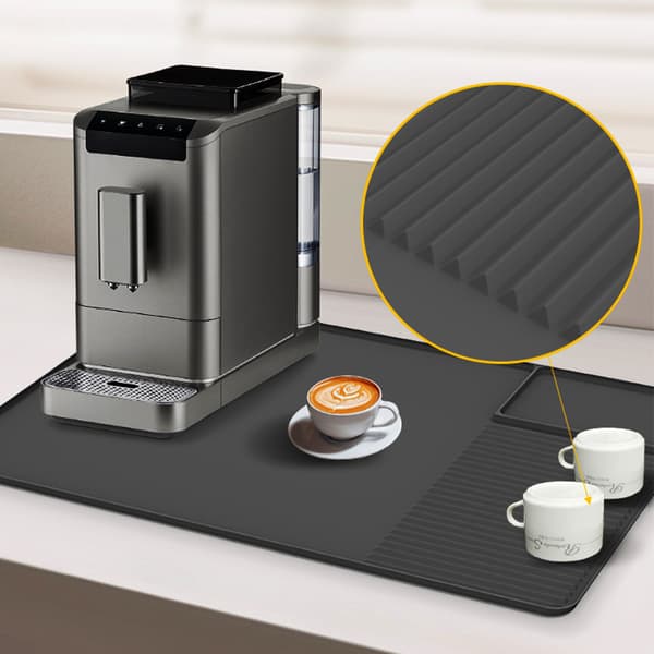 [zd]Silikonemåtte til kaffemaskine Sort Black 432