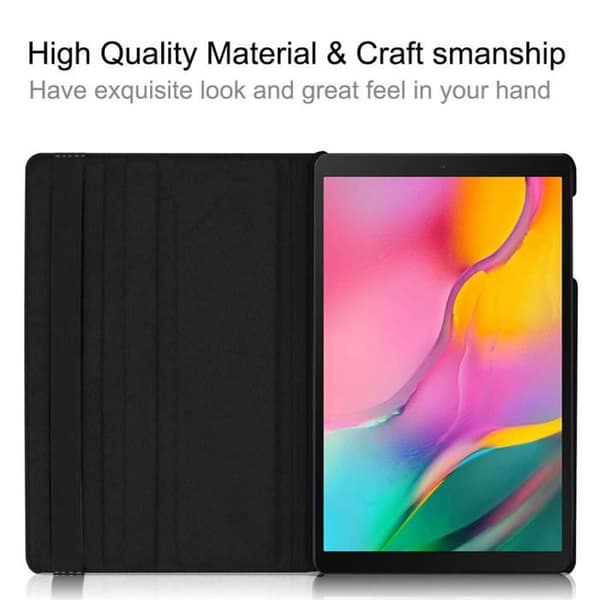 Samsung Galaxy Tab A7 2020 SM-T500 SM-T505 (10.4\") Case, Tablet Case + Tempered Glass Screen Protector (Black)