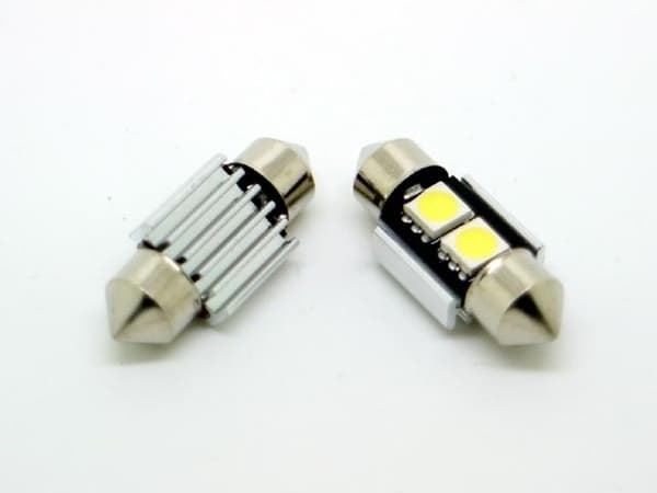 [zd]C5W SV8.5 LED-polttimo Canbus, 31 mm, punainen, 2 kpl:n pakkaus. 31mm Röda 2-pack