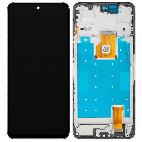 Kompatibel til Honor X7d 4G / X7d 5G Grade C LCD-skærm og digitizer-samling + rammedel (uden logo) Multifarve