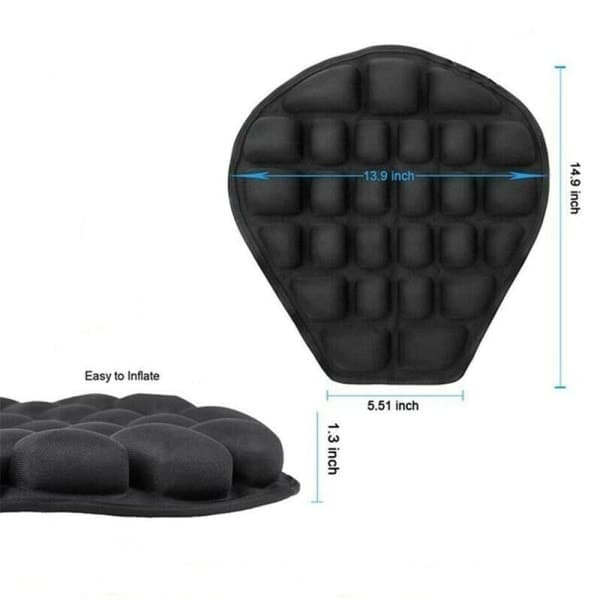 Motorcykelsæde gelpude motorcykelpude black