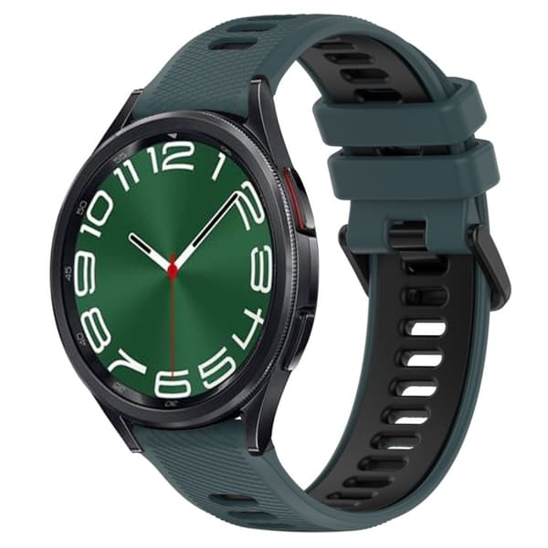 Samsung Galaxy Watch 6 Classic 47mm kellon ranneke - Oliivinvihreä/Musta