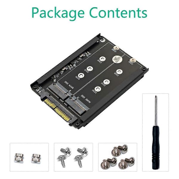 [zd]M.2 SSD til U.2 SFF-8639 Nøkkel B+M-adapter NVMe SATA SSD til PCIe3.0-omformer for stasjonære datamaskiner dataoverføring