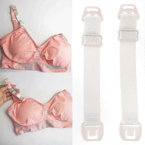 2-pack BH-bandförlängare för amnings- och pumpningsbehåar med justerbar spänne i aprikos Black