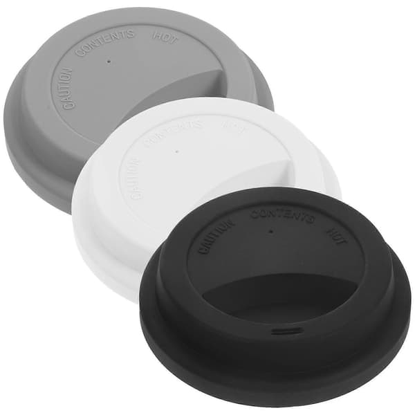 3 st silikonlock Universal mugglock Återanvändbara muggskydd Silikonmugglock