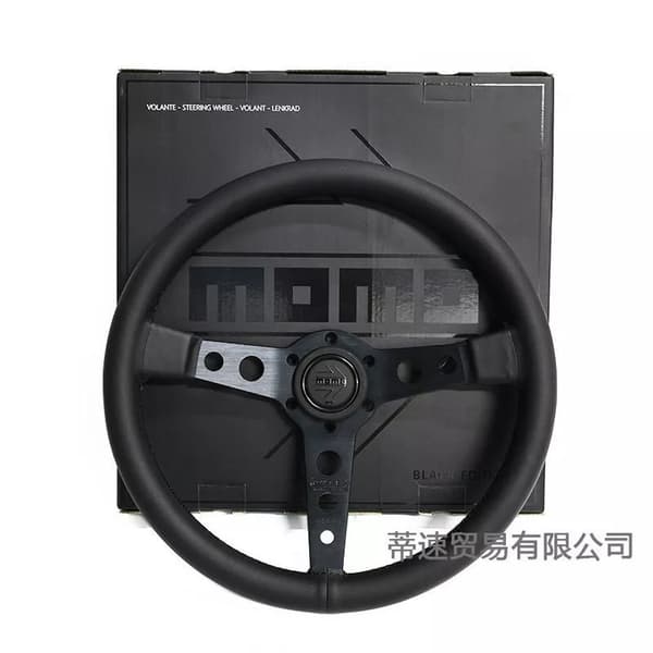 [zd]Til MOMO Prototipo P5 Black Edition 350mm Rat Ægte Læder
