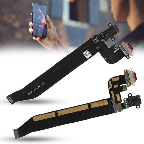 Mobiltelefon Reservedeler Tail Plug Flex Kabel Egnet for OnePlus 5T Telefoner