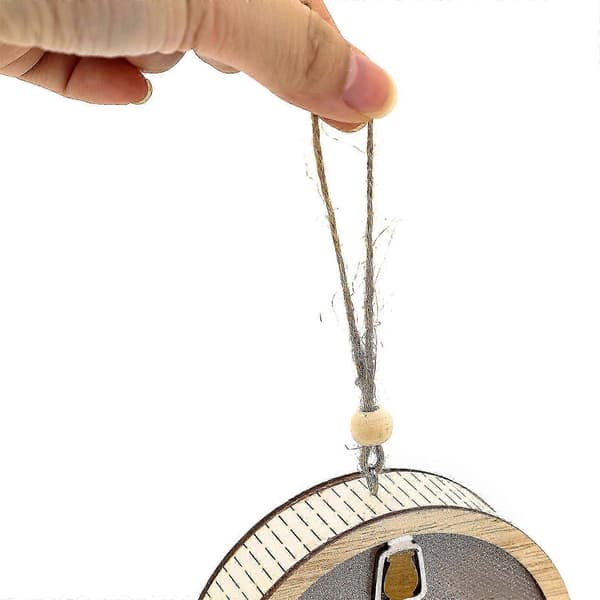 Eid Håndværk Natlys, DIY Ramadan Mubarak Lys 3D Træ LED Lys Dekoration