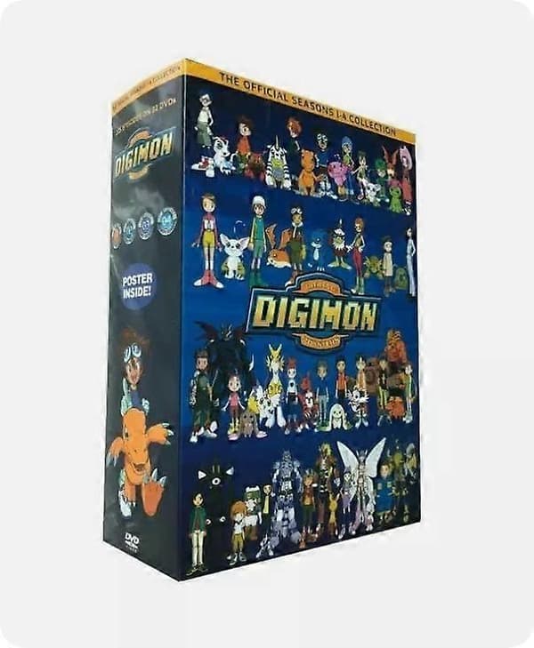 Digimon Digital Monster: Koko sarja kaudet 1-4 (DVD 32 levyn boksipaketti)[zd]