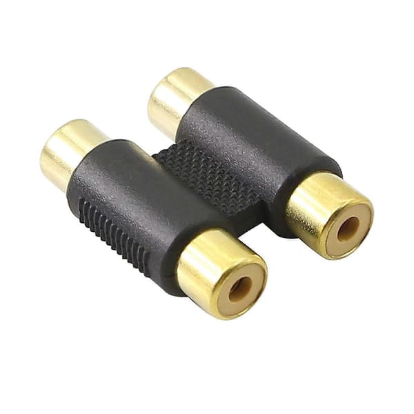 2RCA hun til hun kobling - RCA dobbelt hun adapter, 4 stk