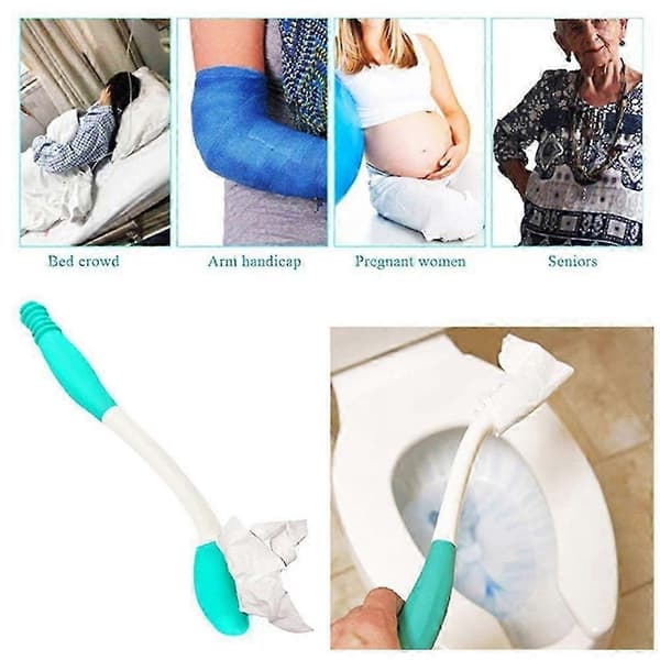 [zd]Toilet selv-tørrende hjælpemiddel lang rækkevidde tørrepapirholder til ældre