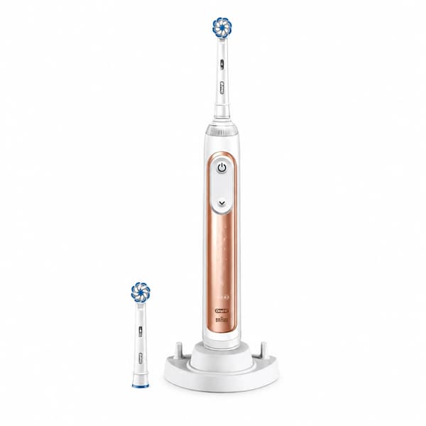 Oplader kompatibel med Oral-B eltandbørste - Med holder til børstehoveder White white