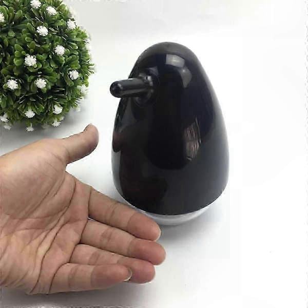 Skummende sæbedispenser i sort med moderne design