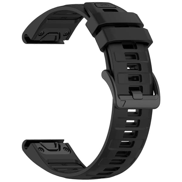 22mm Rem til Garmin Fenix 8 47mm/Fenix E 47mm/Quatix 7 Pro Universal Silikone Urrem Multicolor Multicolor Black
