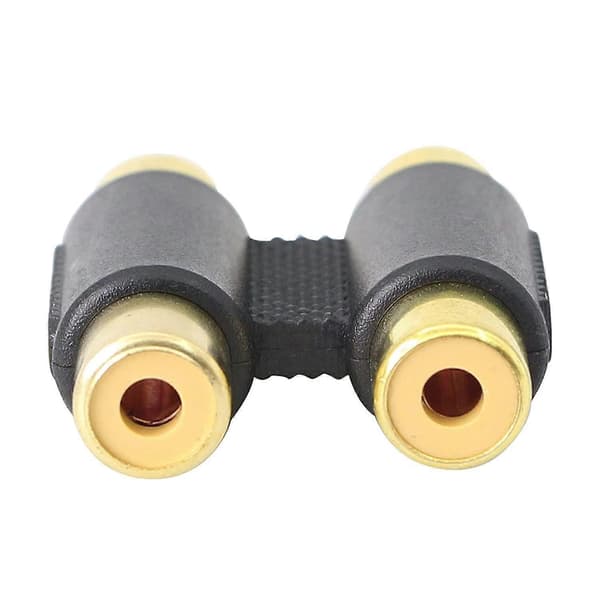 2RCA hun til hun kobling - RCA dobbelt hun adapter, 4 stk