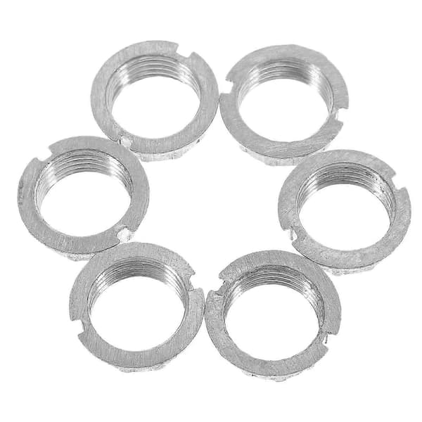 6 stk. G9 lampeholder ydre ringe til reparation, sølv aluminiumslegering[zd]