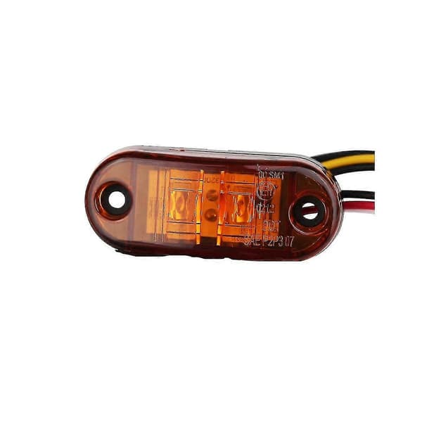 LED-sidomarkeringslys Universal positionslys til lastbil, trailer, varevogn, campingvogn, lastbil, bil, bus yellow