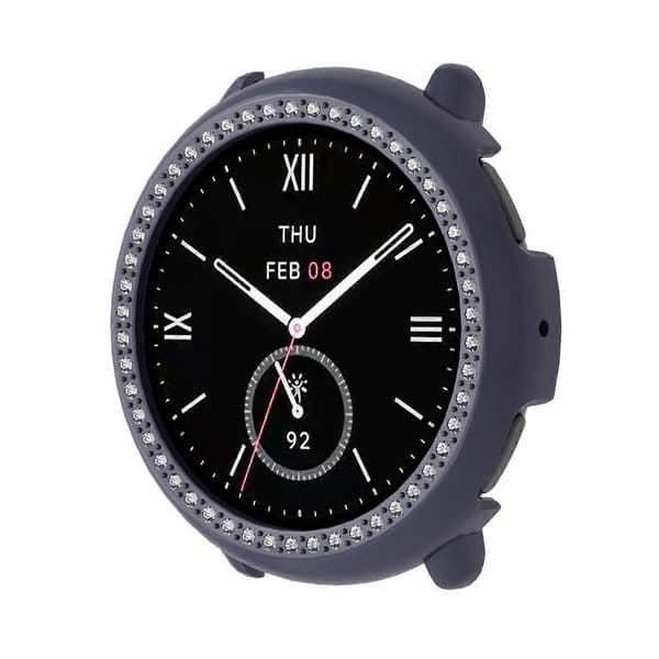 Diamant Halvtäckande PC Klockskyddsfodral för Amazfit Active 2 Ink Blue