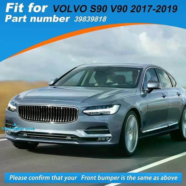 Trækkrogdæksel til forkofanger til VOLVO S90 V90 tilbehør 2017 2018 2019 39839818 31333227 højre passagerside White Passenger