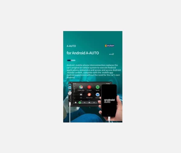 Autosoitin kosketusnäytöllä, Bluetoothilla, Apple CarPlaylla ja Android Autolla, FM-soitin S
