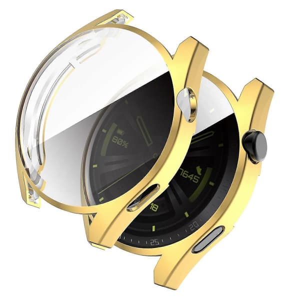 Galvaniserande Mjukt TPU Skyddande Klockfodral Skydd för Huawei Watch GT 3 46mm Style C Other Huawei Models Gold