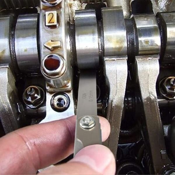 Følerblad, 32 Blade Rustfrit Stål Ventilshim, Metrisk/Imperial Mærkning, Til Måling af Spaltebredde, Til Motor/Tændrør/Ventiler.
