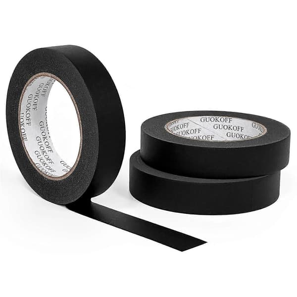 [zd] Sort malertape, 25 mm x 50 mx 3 ruller, Sort malertape, Generel