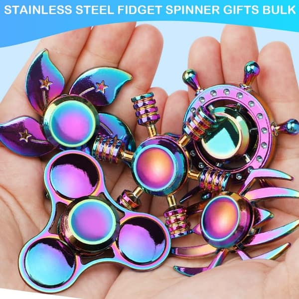 Cool Fidget Spinners Leksak Metall för Barn och Vuxna