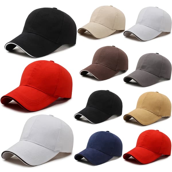 [zd]Baseballcaps Ensfarget lue voksen unisex