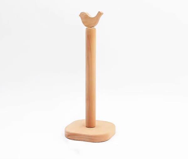Træ køkken badeværelse toiletpapirholder opbevaringsstativ 33,5*13cm[zd]